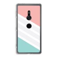 Strepen pastel: Sony Xperia XZ2 Transparant Hoesje