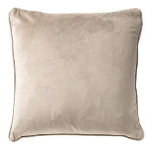 Dutch Decor - FINN - Sierkussen 45x45 cm - velvet - effen kleur - Pumice Stone - beige