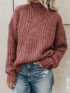 Casual Turtleneck Sweater Pullover