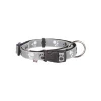 Hondenhalsband Trixie Silver Reflect Zwart Grijs L/XL 40-65 cm