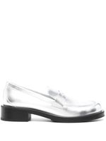 Stuart Weitzman mocassins Palmer 45 mm en cuir - Argent