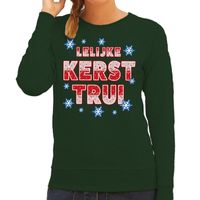 Foute kersttrui / sweater Lelijke kerst trui groen voor dames