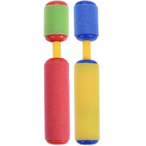 2x Waterpistool/waterpistolen van foam 15 cm