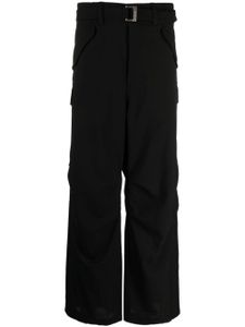 sacai straight-leg cargo trousers - Noir