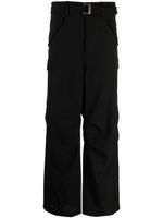 sacai straight-leg cargo trousers - Noir