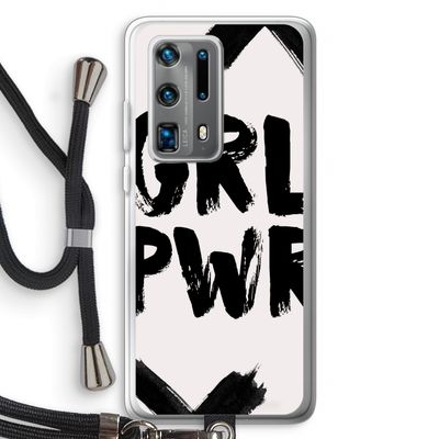 Girl Power #2: Huawei P40 Pro Plus Transparant Hoesje met koord