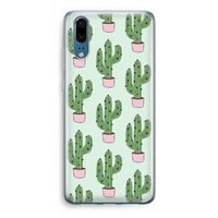 Cactus Lover: Huawei P20 Transparant Hoesje