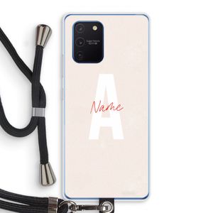 Strawberry Milkshake: Samsung Galaxy Note 10 Lite Transparant Hoesje met koord