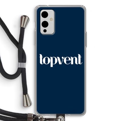 Topvent Navy: OnePlus 9 Transparant Hoesje met koord