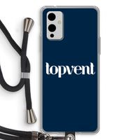 Topvent Navy: OnePlus 9 Transparant Hoesje met koord