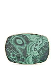 L'Objet plateau en malachite (18 cm) - Vert