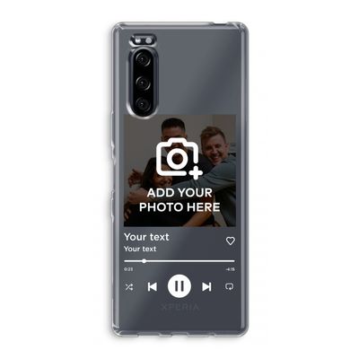 Music Player: Sony Xperia 5 Transparant Hoesje