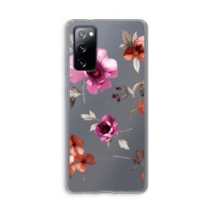 Geschilderde bloemen: Samsung Galaxy S20 FE / S20 FE 5G Transparant Hoesje