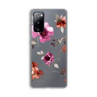 Geschilderde bloemen: Samsung Galaxy S20 FE / S20 FE 5G Transparant Hoesje