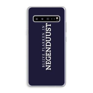 Blijve plakken in Negenduust: Samsung Galaxy S10 5G Transparant Hoesje
