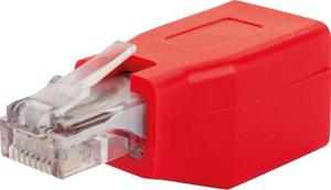 Schwaiger RJ45 Netwerk Adapter CAT 6 [1x RJ45-bus - 1x RJ45-stekker] Rood