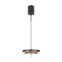 Trio Design hanglampKeaton zwart met goud Ø 40cm - 340219180