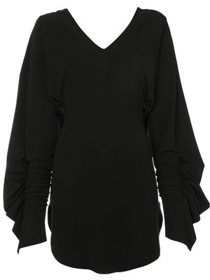 Paula Knorr robe évasée à col v - Noir