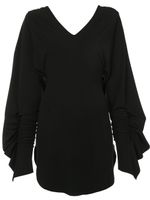 Paula Knorr robe évasée à col v - Noir
