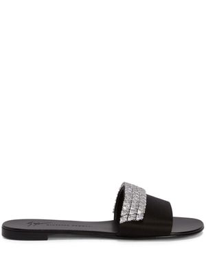 Giuseppe Zanotti sandales Tesy à ornements strassés - Noir