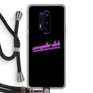 Vice Black: OnePlus 8 Pro Transparant Hoesje met koord