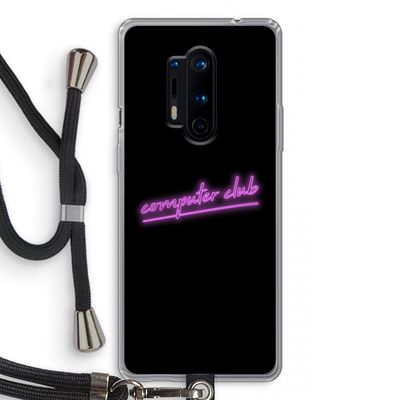 Vice Black: OnePlus 8 Pro Transparant Hoesje met koord