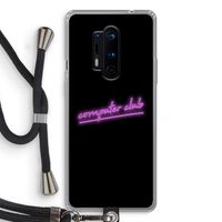 Vice Black: OnePlus 8 Pro Transparant Hoesje met koord