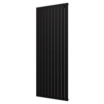 Plieger Designradiator Cavallino Retto Enkel 1666 Watt Middenaansluiting 200x75,4 cm Mat Zwart