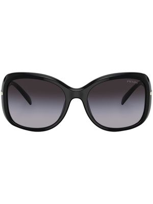 Prada Eyewear lunettes de soleil à détail de logo - Noir