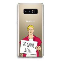 Gimme a call: Samsung Galaxy Note 8 Transparant Hoesje