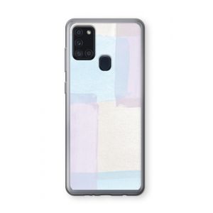 Square pastel: Samsung Galaxy A21s Transparant Hoesje