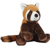 Pluche knuffel dieren rode Panda 23 cm - thumbnail