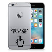 Apple iPhone 6 Plus | 6s Plus Silicone-hoesje Finger Don&apos;t Touch My Phone