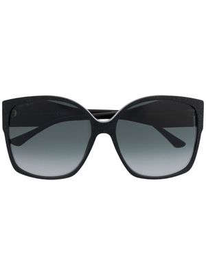 Jimmy Choo Eyewear lunettes de soleil à monture oversize - Noir