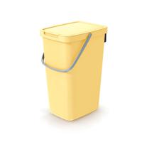 Keden GFT of rest afvalbak - geel - 20L - afsluitbaar - 23 x 29 x 45 cm - klepje/hengsel   -