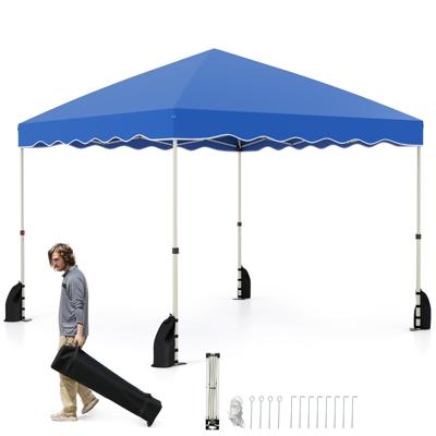 3 x 3 m Paviljoen Waterdichte Vouwpaviljoen met Rollentas Winterbestendig Tuinzelt Tuinpaviljoen Blauw