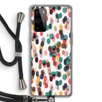 Tropical Dots: OnePlus 9 Pro Transparant Hoesje met koord Tropical Dots: OnePlus 9 Pro Transparant Hoesje met koord