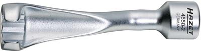 HAZET Injectieleidingsleutel 4550-2 · 1/2 inch (12,5 mm) vierkant hol · Buitentwaalfkant profiel · SW 19 mm