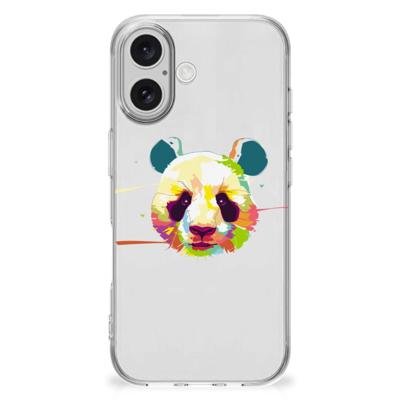 iPhone 16 Telefoonhoesje met Naam Panda Color iPhone 16 Telefoonhoesje met Naam Panda Color