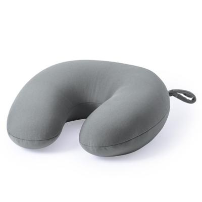 Reis kussen - Nek kussens - grijs - 30 cm - Reiskussens voor onderweg - polyester