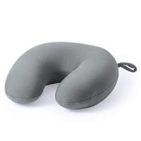 Reis kussen - Nek kussens - grijs - 30 cm - Reiskussens voor onderweg - polyester