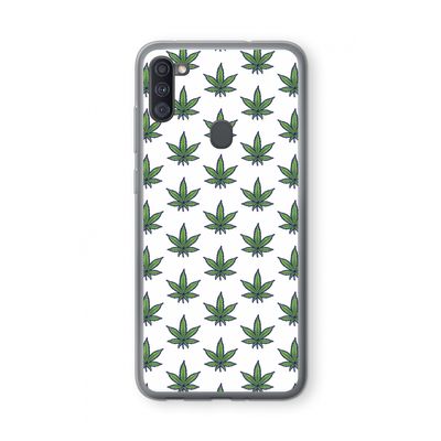 Weed: Samsung Galaxy A11 Transparant Hoesje
