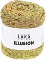 Lang Yarns Illusion 0007 Olijfgeel/Bruin/Oranje