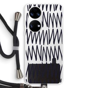 Marrakech Zigzag: Huawei P50 Transparant Hoesje met koord