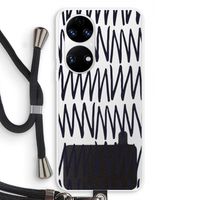 Marrakech Zigzag: Huawei P50 Transparant Hoesje met koord