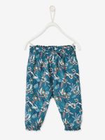 Losse babybroek met print groen met print - thumbnail