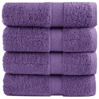 VidaXL Gastendoekjes solund 4 st 600 g/m² 30x50 cm paars