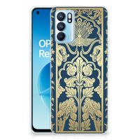 OPPO Reno6 5G TPU Case Beige Flowers