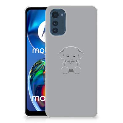 Motorola Moto E32/E32s Telefoonhoesje met Naam Grijs Baby Olifant Motorola Moto E32/E32s Telefoonhoesje met Naam Grijs Baby Olifant