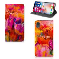 Bookcase Apple iPhone Xr Tulips